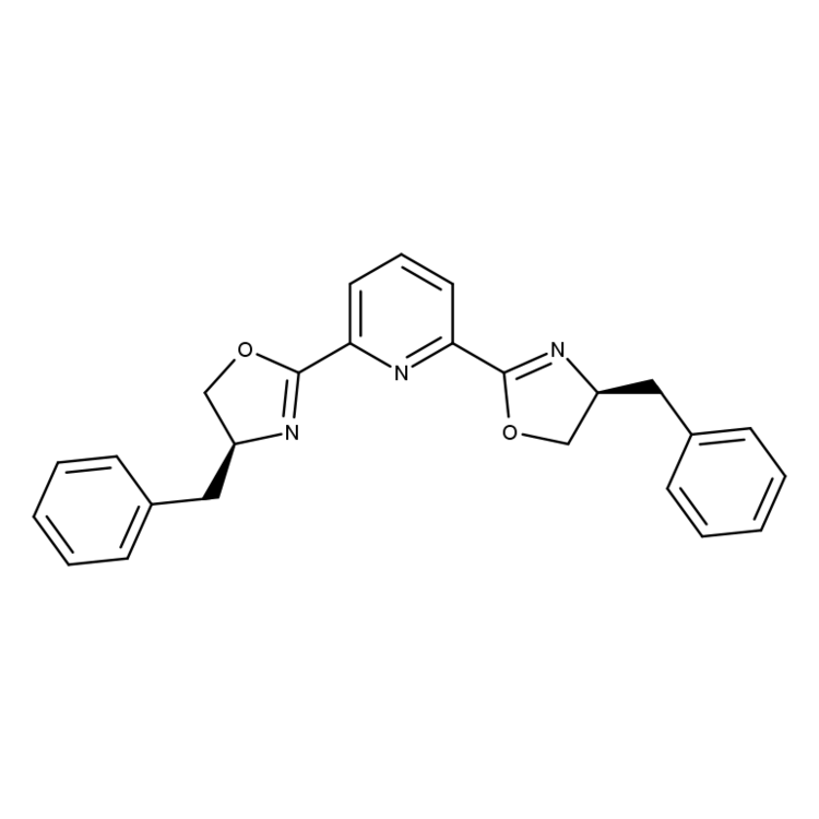 Structure of 151670-69-8 | 2,6-bis((S)-4-benzyl-4,5-dihydrooxazol-2-yl)pyridine