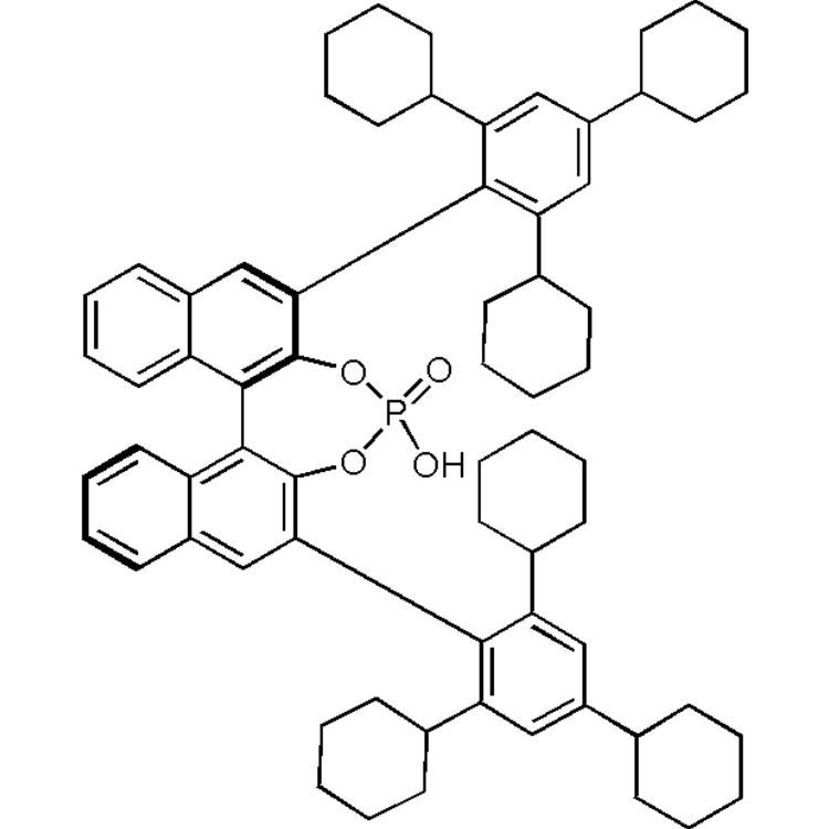 Structure of 1359764-39-8 | (11bR)-4-hydroxy-2,6-bis(2,4,6-tricyclohexylphenyl)-4-oxide-dinaphtho[2,1-d:1',2'-f][1,3,2]dioxaphosphepin