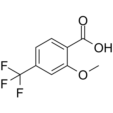 Structure of 448-36-2 | 2-Methoxy-4-(trifluoromethyl)benzoic acid