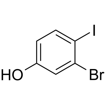 Structure of 1037298-05-7 | 3-Bromo-4-iodophenol