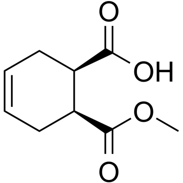 Structure of 88335-93-7 | (1R,6S)-6-(Methoxycarbonyl)cyclohex-3-ene-1-carboxylic acid
