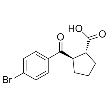Structure of 791594-13-3 | (1R,2R)-2-(4-bromobenzoyl)cyclopentane-1-carboxylic acid