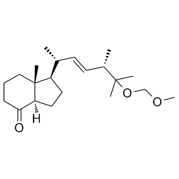 Structure of 100858-26-2 | (1R,3aR,7aR)-1-((2R,5S,E)-6-(methoxymethoxy)-5,6-dimethylhept-3-en-2-yl)-7a-methylhexahydro-1H-inden-4(2H)-one