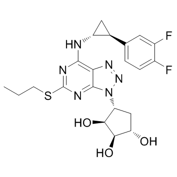 (1S,2R,3S,4R)-4-[7-[[(1R,2S)-2-(3,4-difluorophenyl)cyclopropyl]amino]-5-propylsulfanyltriazolo[4,5-d]pyrimidin-3-yl]cyclopentane-1,2,3-triol