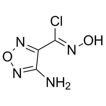 Structure of 147085-13-0 | 4-Amino-N-hydroxy-1,2,5-oxadiazole-3-carbimidoyl chloride