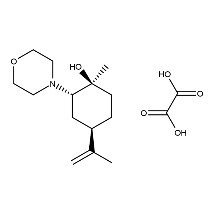 Structure of 404866-38-2 | (1S,2S,4R)-1-methyl-2-morpholino-4-(prop-1-en-2-yl)cyclohexanol oxalate