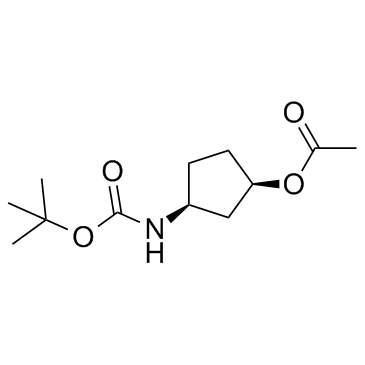 (1R,3S)-3-((tert-butoxycarbonyl)amino)cyclopentyl acetate
