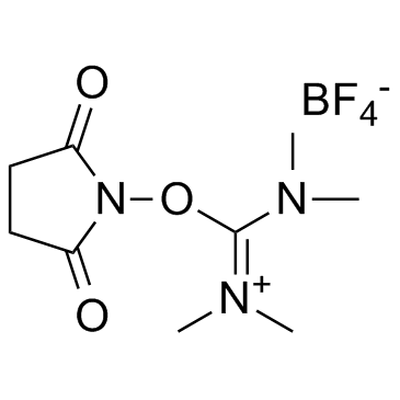Structure of 105832-38-0 | 2-(2,5-Dioxopyrrolidin-1-yl)-1,1,3,3-tetramethylisouronium tetrafluoroborate