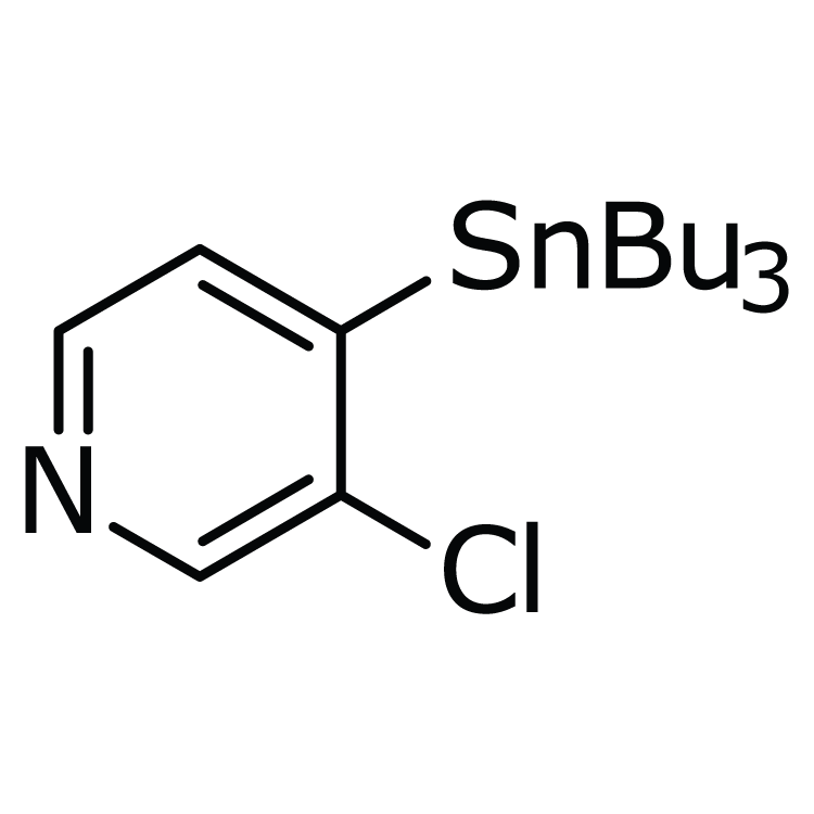 Structure of 444989-46-2 | 3-Chloro-4-(tributylstannyl)-pyridine