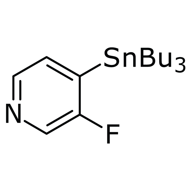 Structure of 259807-88-0 | 3-Fluoro-4-(tributylstannyl)-pyridine