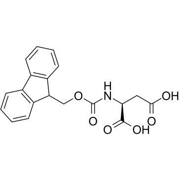 Structure of 119062-05-4 | (((9H-Fluoren-9-yl)methoxy)carbonyl)-L-aspartic acid