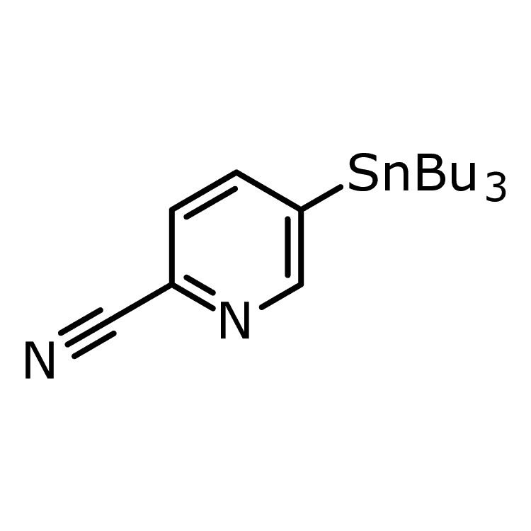 Structure of 866606-03-3 | 5-(Tributylstannyl)-2-pyridinecarbonitrile