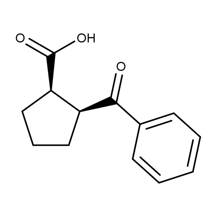 Structure of 590409-31-7 | (1R,2S)-2-benzoylcyclopentane-1-carboxylic acid