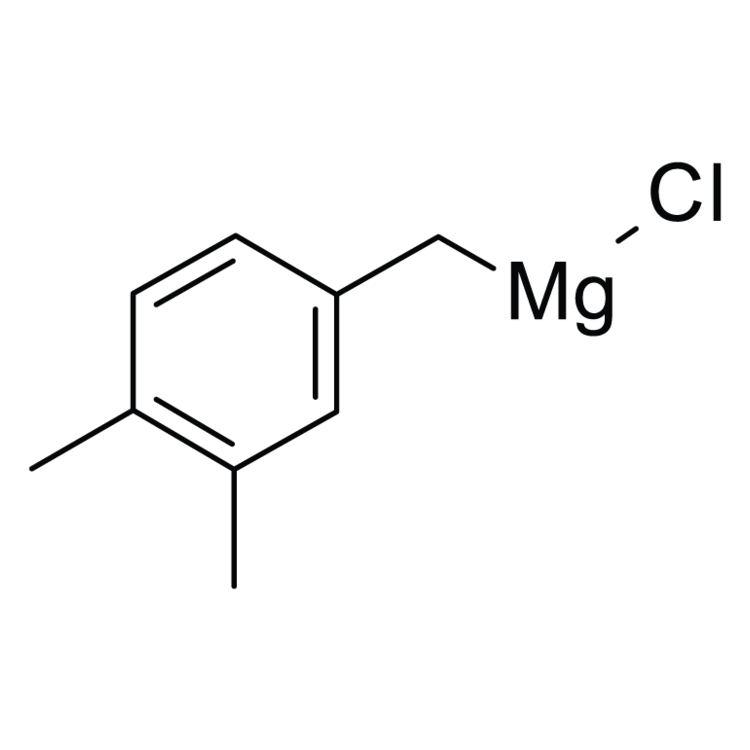 Structure of 36229-43-3 | 3,4-Dimethylbenzylmagnesium chloride, 0.25 M in 2-MeTHF