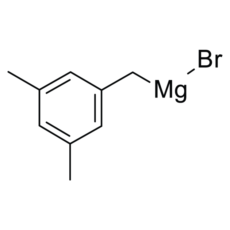 Structure of 111823-36-0 | 3,5-Dimethylbenzylmagnesium bromide, 0.25 M in 2-MeTHF