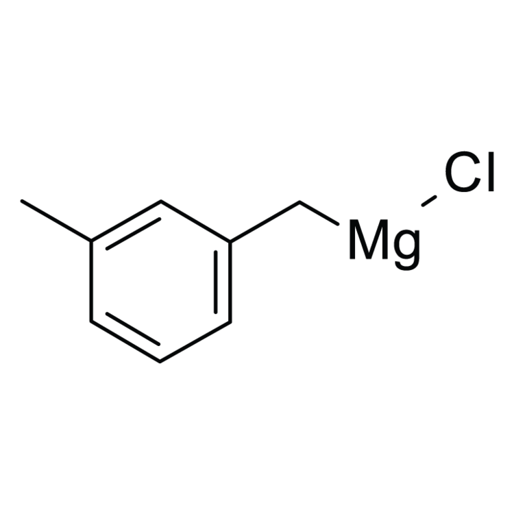 Structure of 29875-06-7 | 3-Methylbenzylmagnesium chloride, 0.5 M in 2-MeTHF