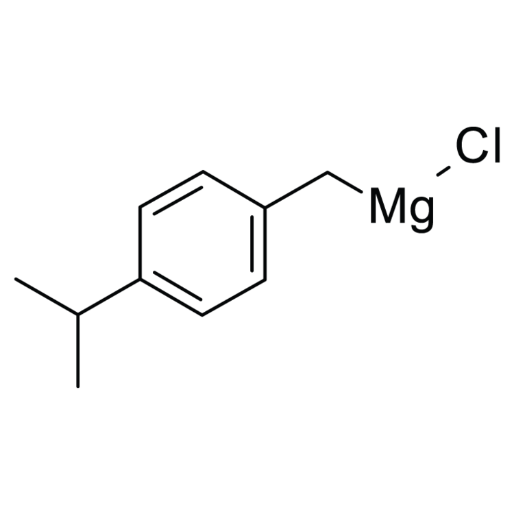 Structure of 405506-94-7 | 4-iso-Propylbenzylmagnesium chloride, 0.25 M in 2-MeTHF