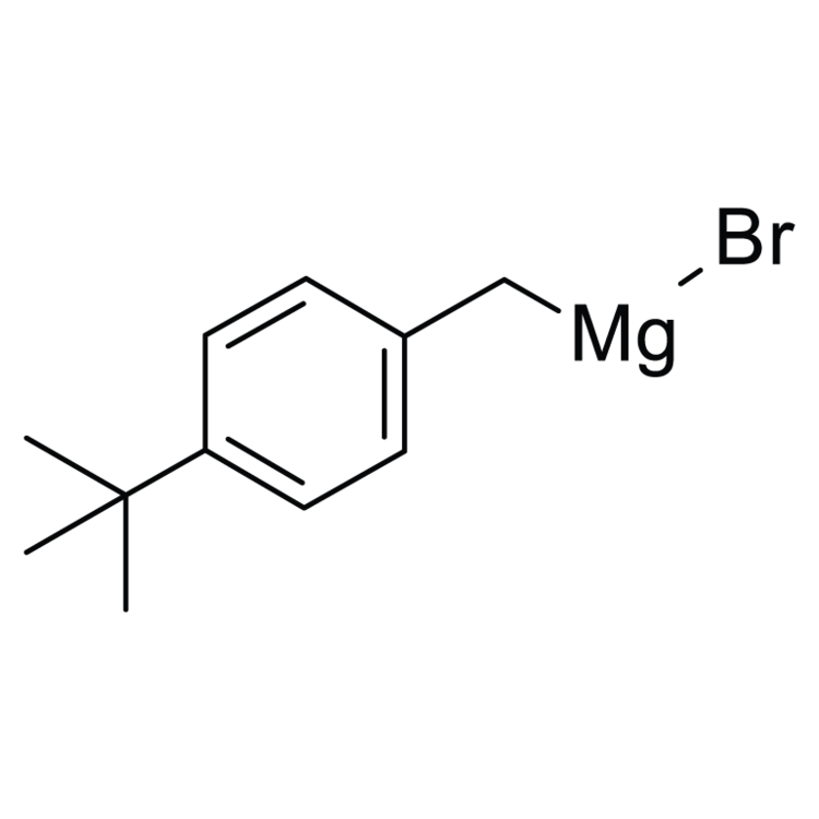 Structure of 127349-68-2 | 4-tert-Butylbenzylmagnesium bromide, 0.25 M in 2-MeTHF