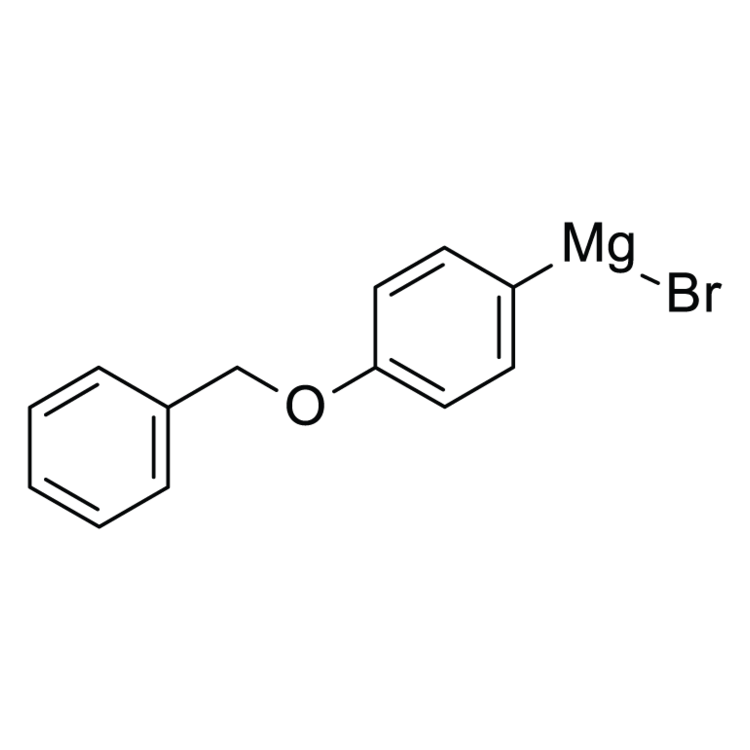Structure of 120186-59-6 | 4-Benzyloxyphenylmagnesium bromide, 0.5M in THF