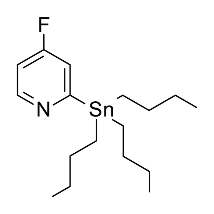 Structure of 1684422-75-0 | 4-Fluoro-2-(tributylstannyl)pyridine