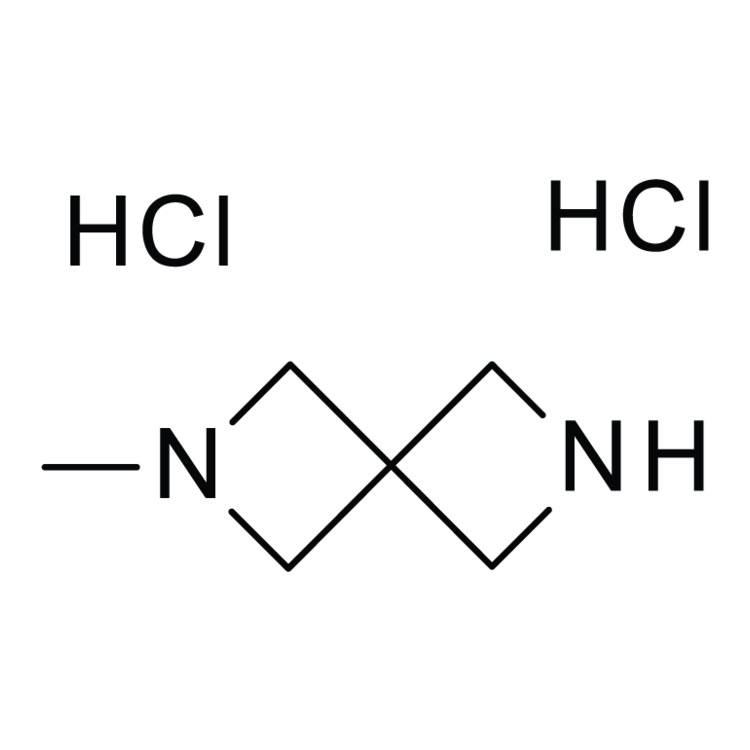 Structure of 1630082-57-3 | 2-Methyl-2,6-diazaspiro[3.3]heptane dihydrochloride