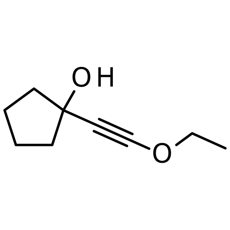 Structure of 100144-59-0 | 1-(2-Ethoxyethynyl)cyclopentanol