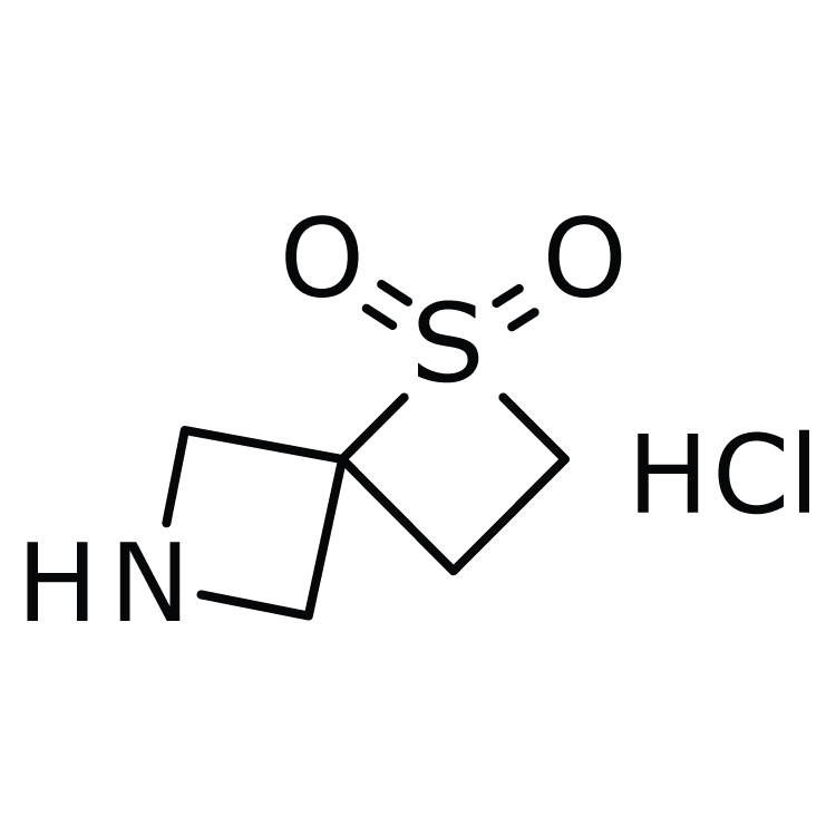 Structure of 1427358-97-1 | 1-Thia-6-azaspiro[3.3]heptane 1,1-dioxide hydrochloride
