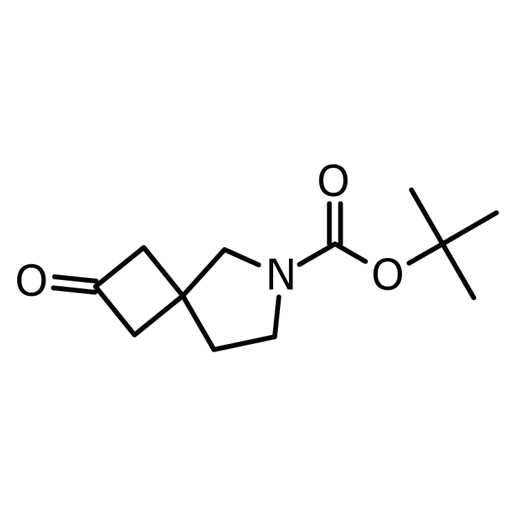 Structure of 203661-71-6 | 2-Oxo-6-aza-spiro[3.4]octane-6-carboxylic acid tert-butyl-ester