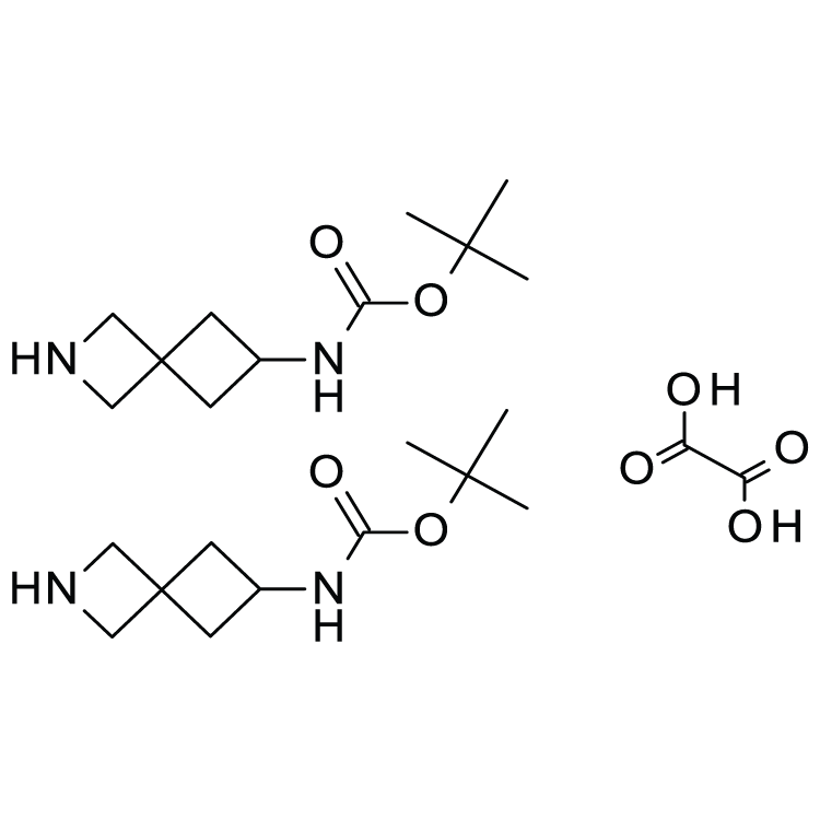 Structure of 1523572-07-7 | tert-butyl 2-azaspiro[3.3]hept-6-ylcarbamate hemioxalate
