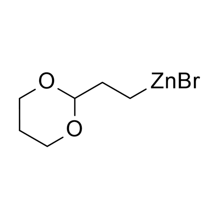 Structure of 307531-82-4 | (1,3-Dioxan-2-ylethyl)zinc bromide, 0.50 M in THF