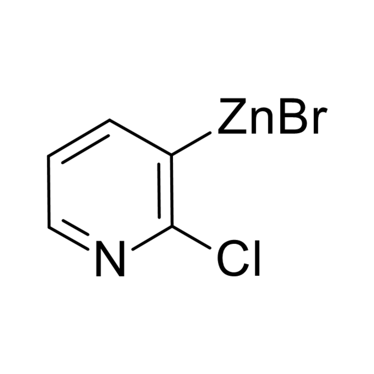 Structure of 1227833-83-1 | 2-Chloro-3-pyridylzinc bromide, 0.50 M in THF