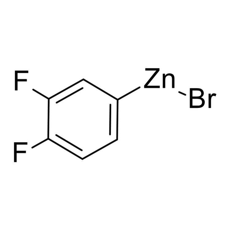 Structure of 737797-28-3 | 3,4-Difluorophenylzinc bromide, 0.50 M in THF