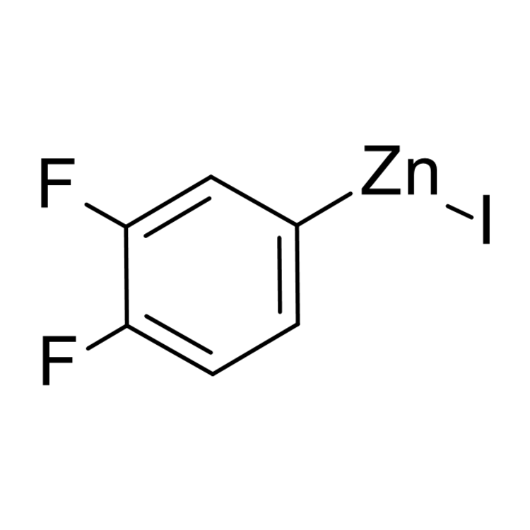 Structure of 544429-21-2 | 3,4-Difluorophenylzinc iodide, 0.50 M in THF