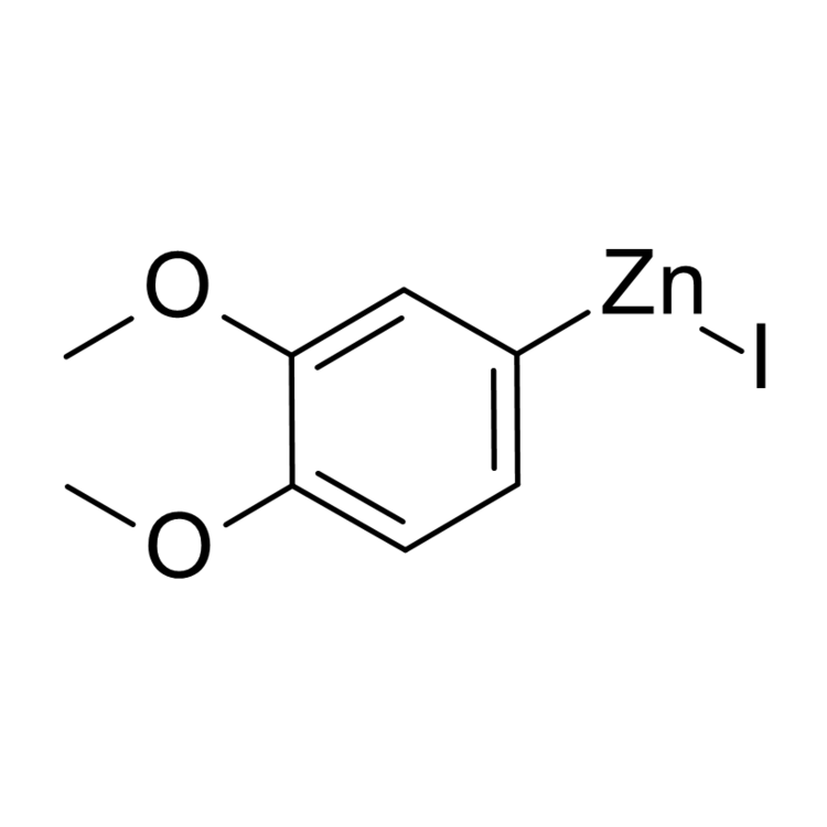 Structure of 738580-38-6 | 3,4-Dimethoxyphenylzinc iodide, 0.50 M in THF