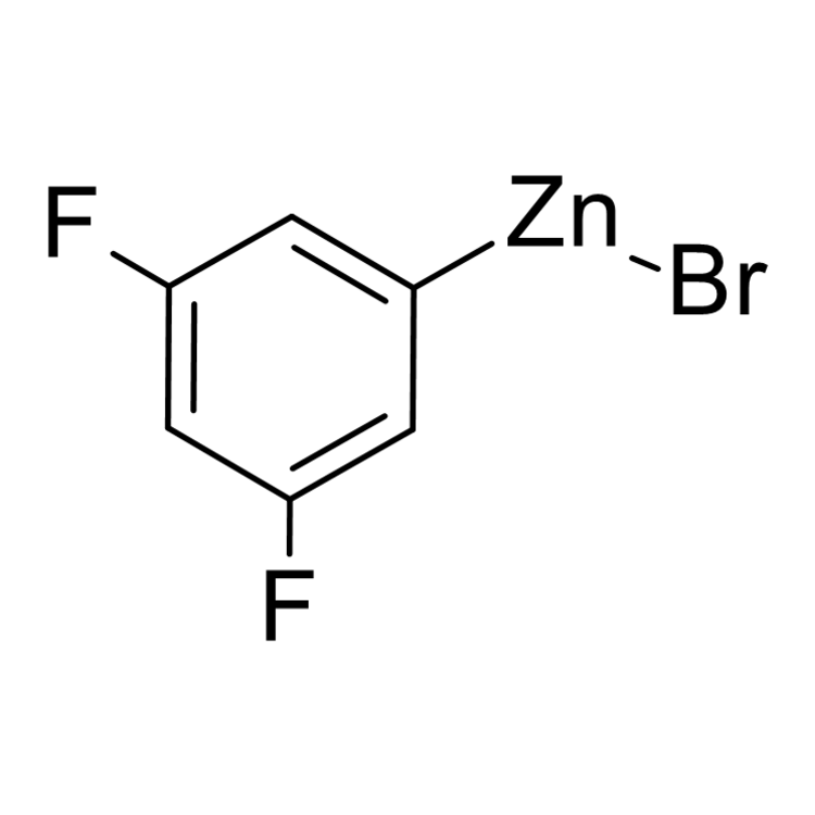 Structure of 307531-85-7 | 3,5-Difluorophenylzinc bromide, 0.50 M in THF