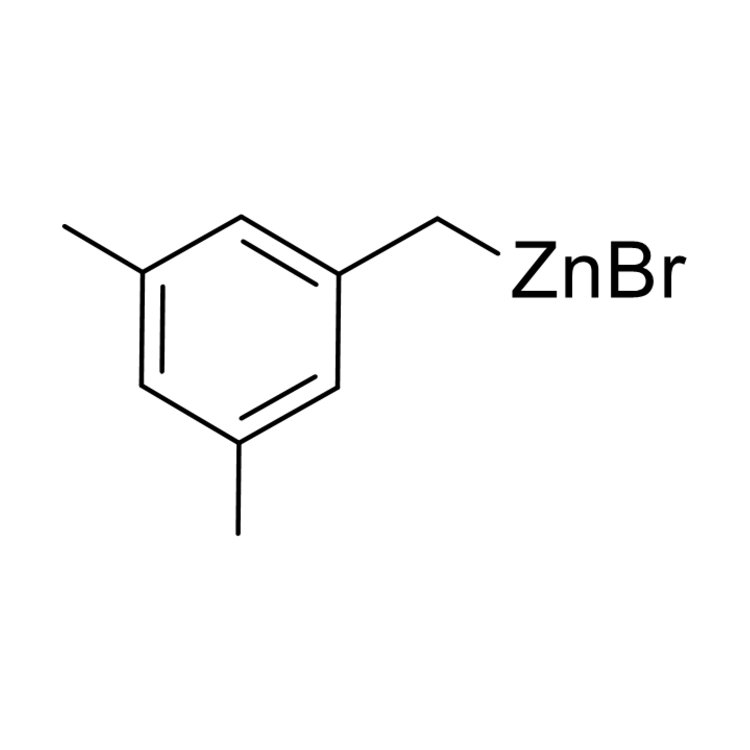 Structure of 937818-32-1 | 3,5-Dimethylbenzylzinc bromide, 0.50 M in THF