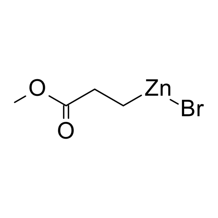 Structure of 193819-99-7 | 3-Methoxy-3-oxopropylzinc bromide, 0.50 M in THF
