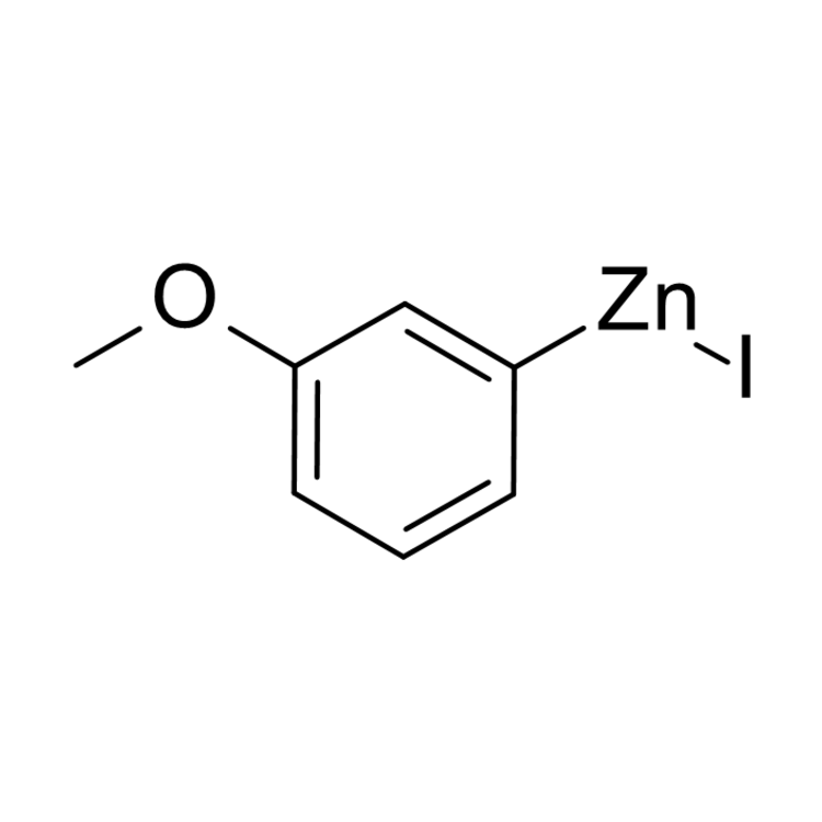 Structure of 300825-30-3 | 3-Methoxyphenylzinc iodide, 0.50 M in THF