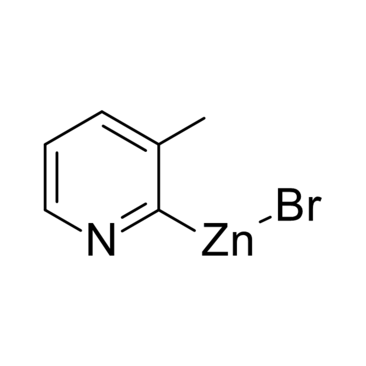 Structure of 308795-91-7 | 3-Methyl-2-pyridylzinc bromide, 0.50 M in THF
