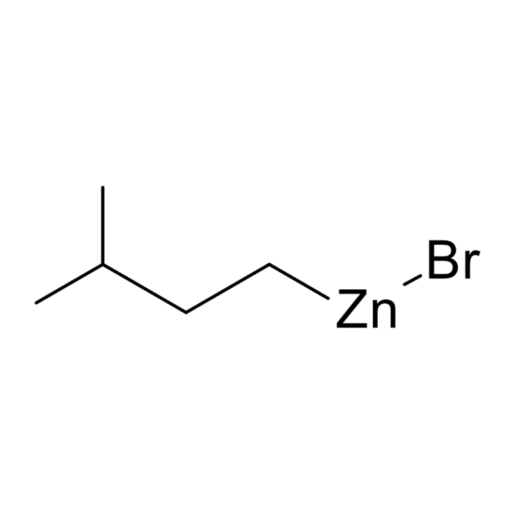 Structure of 92274-43-6 | 3-Methylbutylzinc bromide, 0.50 M in THF