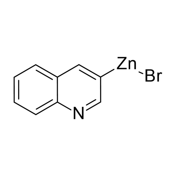 Structure of 1207760-36-8 | 3-Quinolylzinc bromide, 0.50 M in THF