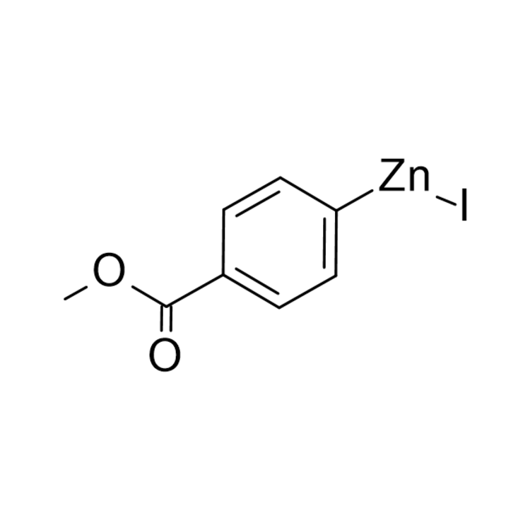 Structure of 186000-43-1 | 4-(Methoxycarbonyl)phenylzinc iodide, 0.50 M in THF