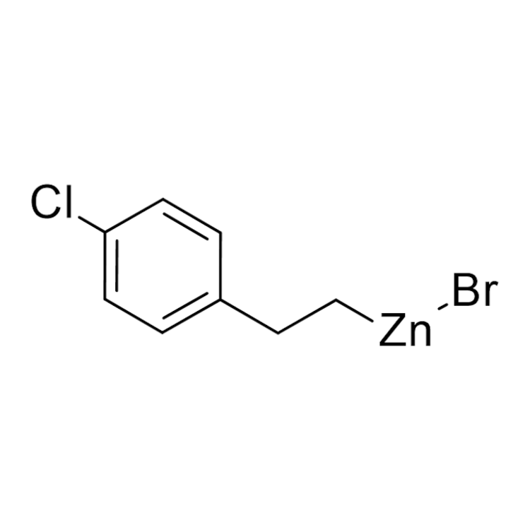 Structure of 1142215-67-5 | 4-Chlorophenethylzinc bromide, 0.50 M in THF
