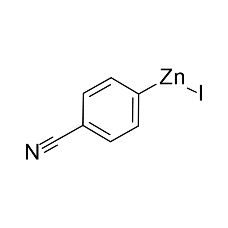 Structure of 220213-92-3 | 4-Cyanophenylzinc iodide, 0.50 M in THF