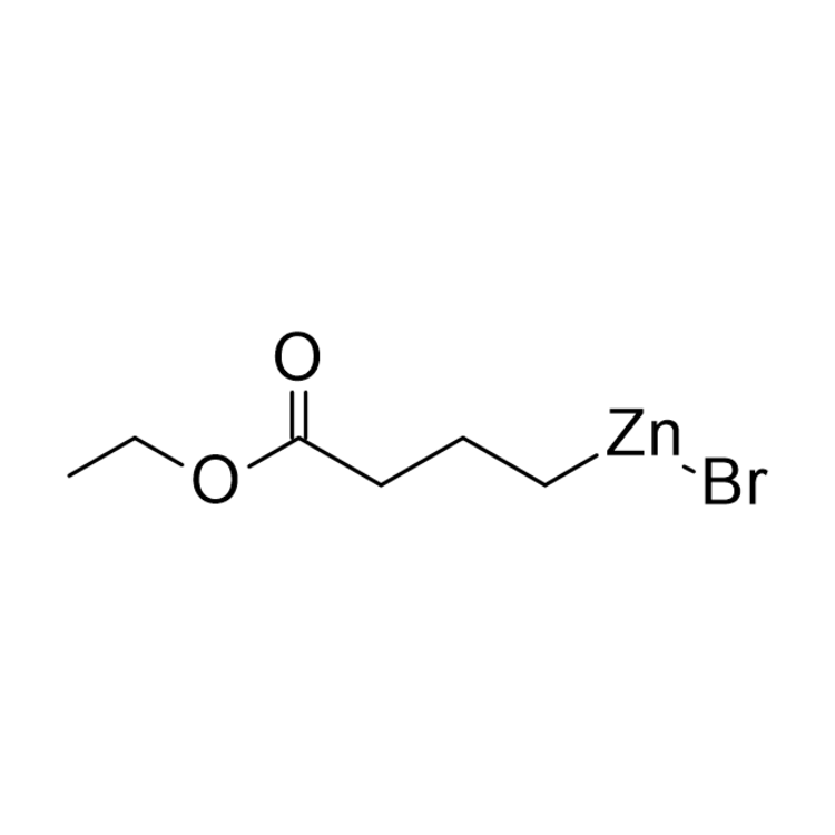 Structure of 131379-39-0 | 4-Ethoxy-4-oxobutylzinc bromide, 0.50 M in THF