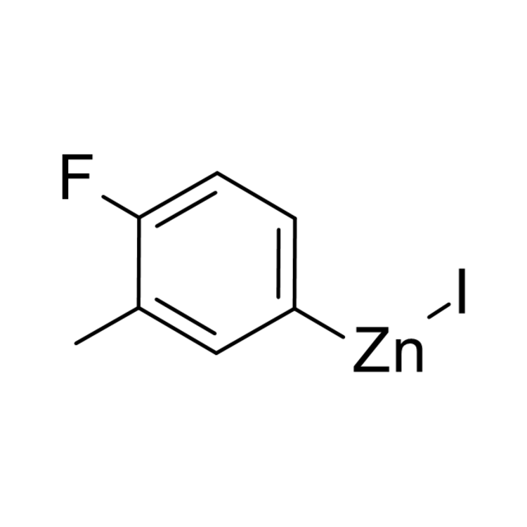 Structure of 352525-72-5 | 4-Fluoro-3-methylphenylzinc iodide, 0.50 M in THF