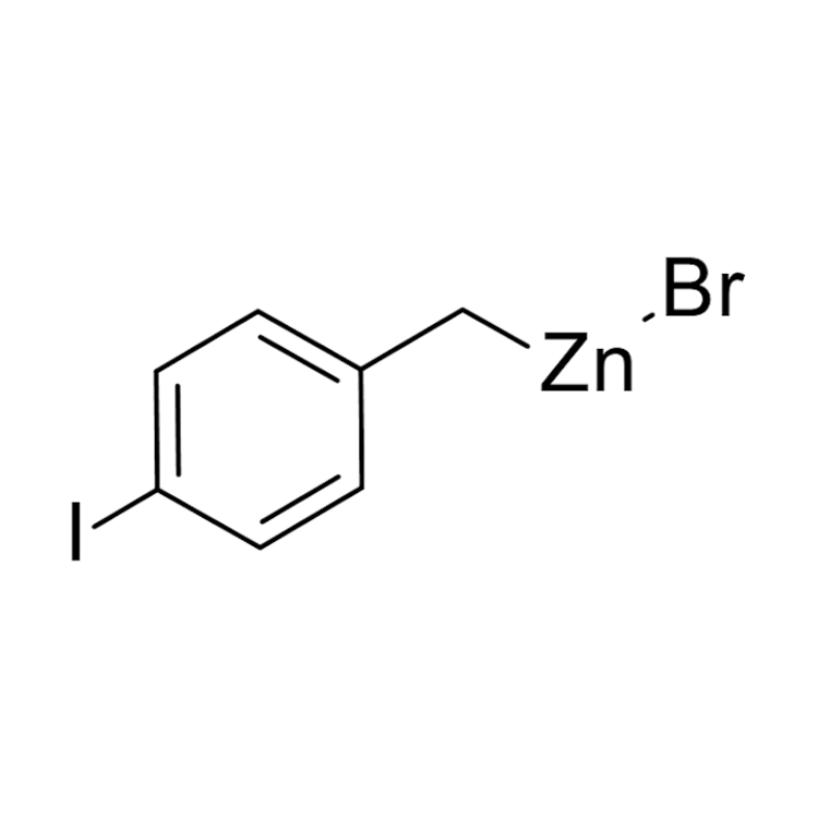 Structure of 352530-30-4 | 4-Iodobenzylzinc bromide, 0.50 M in THF