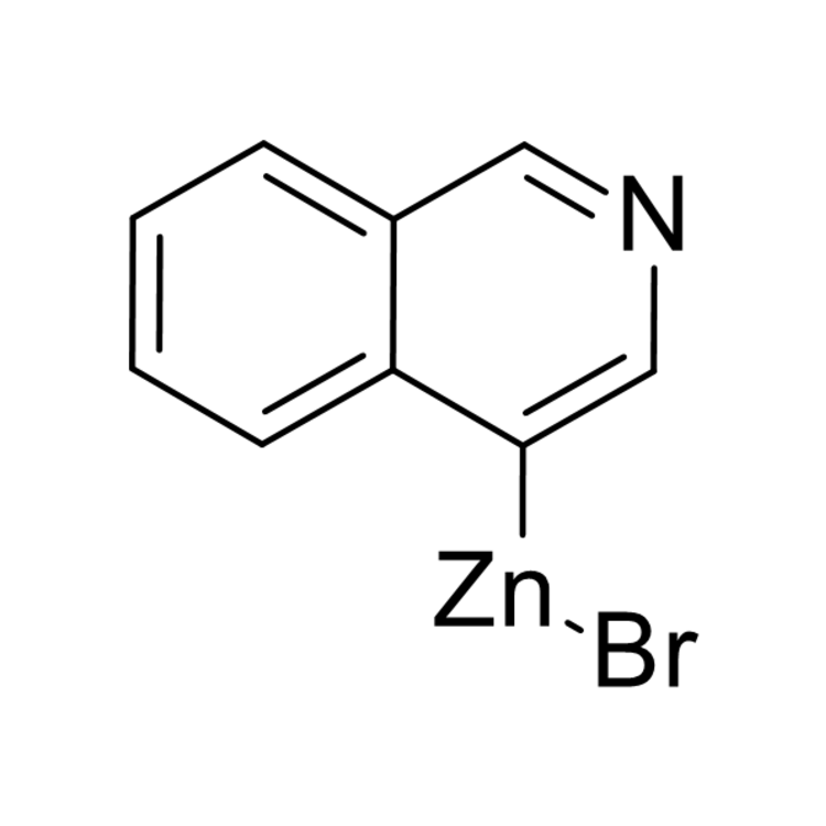 Structure of 1207760-37-9 | 4-Isoquinolinzinc bromide, 0.50 M in THF