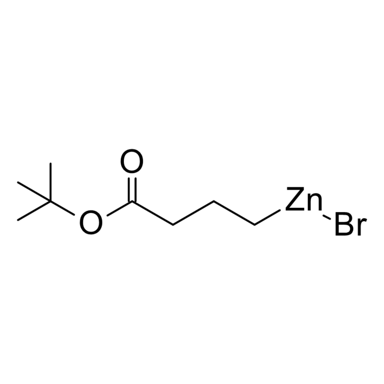 Structure of 1142218-21-0 | 4-tert-Butoxy-4-oxobutylzinc bromide, 0.50 M in THF
