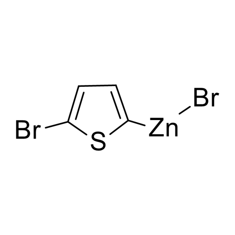Structure of 151073-94-8 | 5-Bromo-2-thienylzinc bromide, 0.50 M in THF